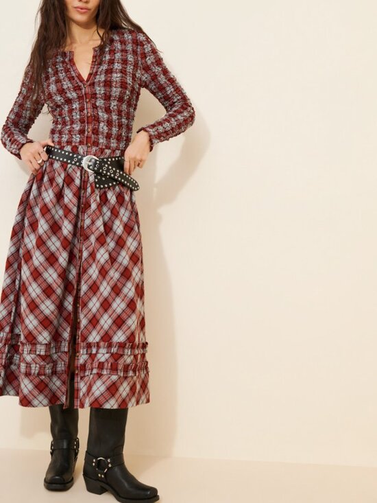 Damson Madder Dresses & Skirts - NWT Anthropologie Damson Madder Long-Sleeve Organic Cotton Midi Dress, Size 12